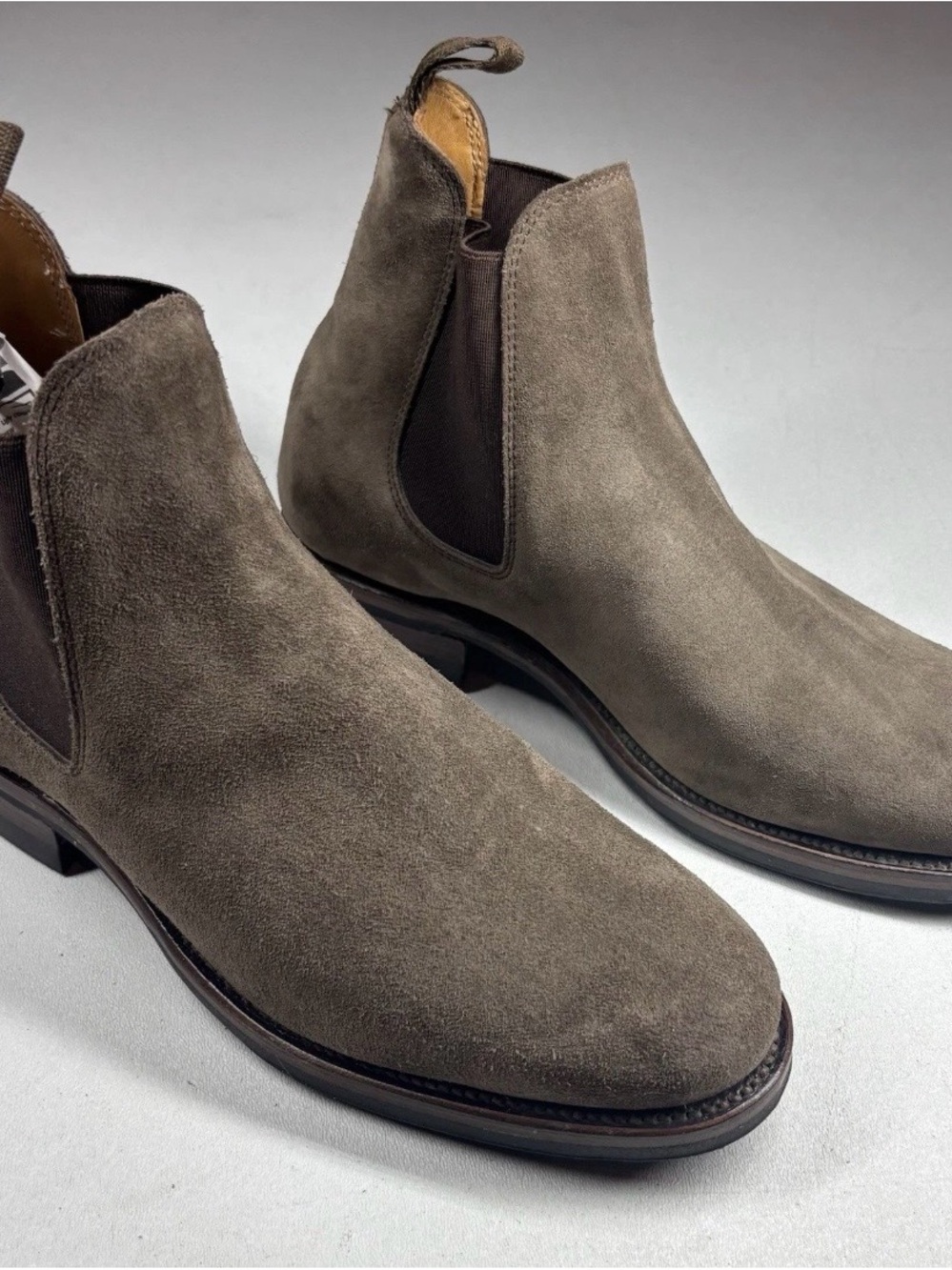 Viberg Suede Chelsea Boots Brown Mens 7 Woman’s 9 2050 Last Dainite  Academia
